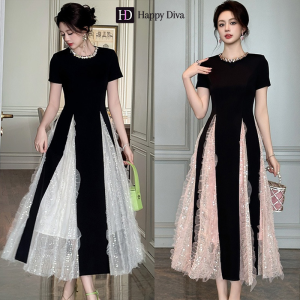 Happy Diva Womens Dresses Black Mesh Dress Casual Dress Formal Party Evening Dress Wedding Graduation Dress 21429