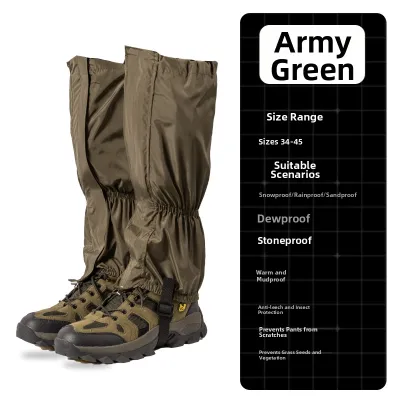 Snake Bite Prevention Water-resistant Bug Repellent Knee Protecting Outdoor Leg Guards