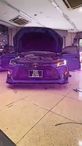 Toyota Vios 2023-Present Fog Lamp Cover With Led Drl Day Light + Running Signal Front Bumper Left & Right