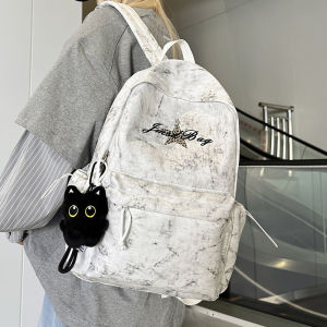 New Stylish Aesthetic Street Small Niche Spine Protective Schoolbag