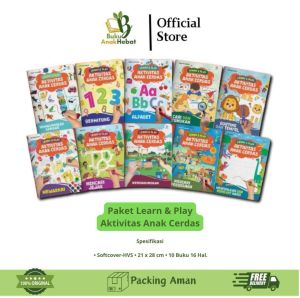 Buku Aktivitas Anak Balita PAUD TK | Learn & Play Aktivitas Anak Cerdas | 1 Set 10 Buku | Ziyadbooks