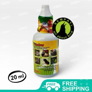 SEMPATI Vitalur Besar 20 Ml Dr.Edhi Vitamin Ternak Breeding Burung Murai Batu Kacer Pleci Kenari Lovebird Parkit Ciblek Meningkatkan Daya Tetas Produksi Telur Birahi Indukan