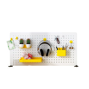 YIBANQI | Magnetic No-Drill Grid Panel Shelf Organizer