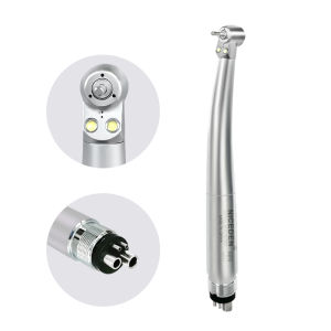 Dental Mini Head LED Handpiece Surgical High Speed Double Led for Kids Children Handpiece Push Button dentistry tools