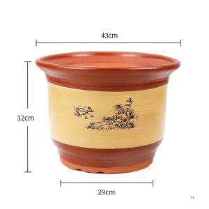 LANWAN | Large Ceramic Flower Pot Tray