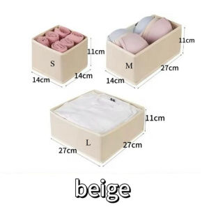 Clothes Organizer Storage Box Underwear Bra Socks Cabinet Drawer Organizer T-Shirt Storage Basket Wardrobe Storage Organizers