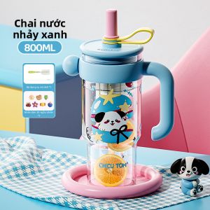 CHICU TOM | Cốc Uống Chống Nóng Dung Lượng Lớn Có Ống Hút