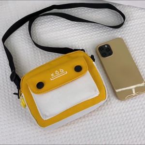 2024 Women Canvas Bag Fashion Wallet Canvas Solid Color Mobile Phone Lipstick Mini canvas wallet for women