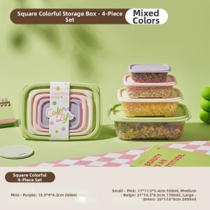 Food Grade Refrigerator Safe Bento Storage Container