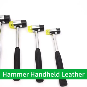 1Unit 25/35mm Double Face Soft Hammer Palu Getah Steel Handle Non-Slip Rubber Mallet