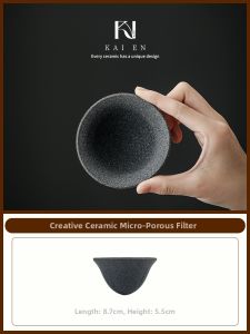 Kain No Hole Tea Strainer Integrated Tea Brewing Tool Ceramic Material Dining Table Utensils Home Use Tea Set Accessory