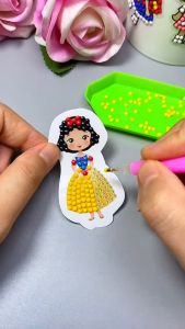 TT01 DIY Diamond Sticker Bead Painting Simple Art Craft for kids Pelekat Berlain Mainan Kanak-kanak Kid Toys钻石贴画
