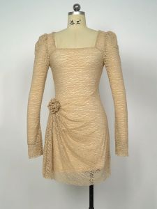 ZYHT EraVogue womens dress cream color black color A-line dress lace dress work dress high-end dress vintage dress evening dress party dress evening gown 11469