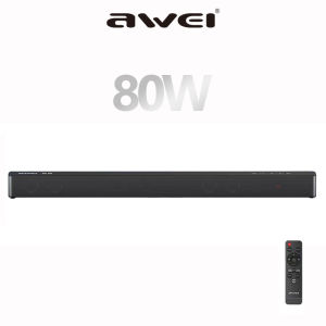 Awei Y998 Wireless Bluetooth TV Soundbar With Subwoofer Home Theater With 8 Built-in Sound Units Heavy Bass Stereo Sound Speaker With Remote Control 蓝牙音响