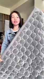 Thảm nỉ nhung trải giường 3 lớp dày tấm trải giường đa năng cao cấp
