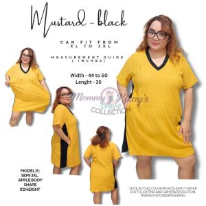 MOMMY KIKAYS COLLECTION| VENUS PLUS SIZE STRAIGHT CUT SHORT SLEEVES COMFY OFFICE CASUAL DRESS