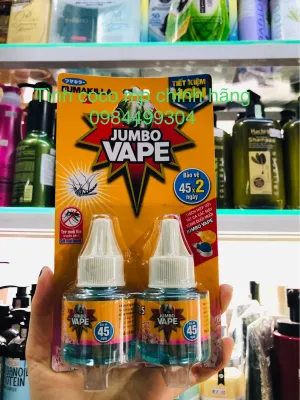 Bộ đôi chất xông đuổi muỗi Jumbo vape tinh dầu đuổi muỗi hương hoa Lily thơm ngát 2*34ml