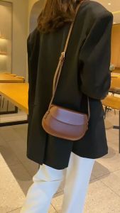 BAO151 Tas Selempang Kulit Wanita Tas Cewek Mini Slingbag Saddle Bag