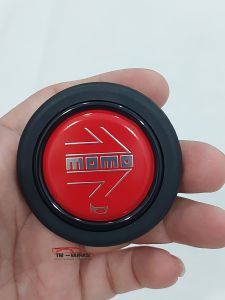 Horn Button Import Premium Tombol Klakson Arrow Merah Tulisan Momo