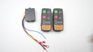 Bộ Điều Khiển Từ Xa Tời Điện Không Dây Phạm Vi 75ft Dành Cho Xe Hơi Xe ATV Xe Tải 12V 24V - Phụ Kiện ABS Màu Đen