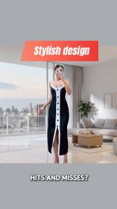Moira Cami Midi Dress Button Design Free Size Small to XL