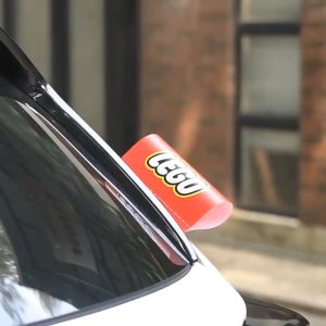 Car/Motorcycle Wash Label Lego Trunk Door Tailgate Creative Unique Decorative Sticker