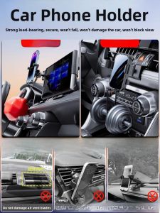 Toyota Corolla Cross CHR Special Car Mount Phone Holder Premium Modern Luxury Metal Style Anti-shake Gravity Support
