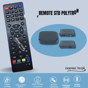 Remot Remote SET TOP BOX POLYTRON langsung pakai tanpa setting remot stb TV digital
