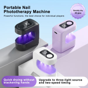 Mini LEDs UV Nail Lamp Machine for Nails Curing Gel Polish Portable Fast Drying Manicure Dryer With Smart LED Display Sensor