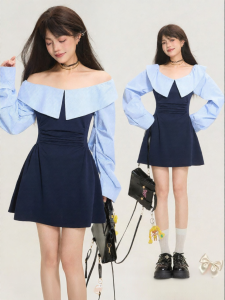 KEIKO | Đầm Dáng A Giảm Cân Cổ thuyền và Dây Xòe Nhiều Màu