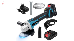 nirkabel Mesin Gerinda Motor brushless dengan penyesuaian kecepatan 4 kecepatan Angle Grinder Mesin Gerinda Tangan Listrik Angle Grinder Penggiling Sudut Portable Multifungsi Untuk Potong Digunakan untuk memotong menggiling menghilangkan karat dan memo