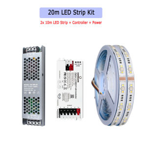 5M 10M 20M Zigbee 3.0 RGB+CCT LED Strip 24V Flexible Dimmable Ceiling Room Lighting Party Decor for Alexa ECHO SmartThings Tuya