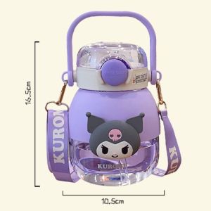 1050ml Kuromi Cinnamoroll Botol Minum 2in1 Tumbler Botol Minum Anak