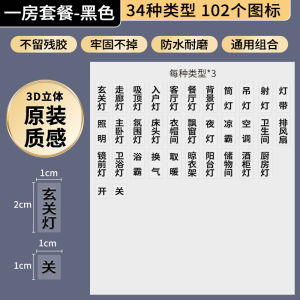 Goda Takeshi Cartoon Switch Sticker Transparent Panel Stick Label For Home Light Switch Socket Decoration Ugly Covering Switch Logo