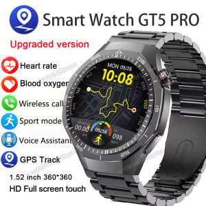GT5 Pro Smart Watch Men AMOLED HD Screen Bluetooth Calls GPS Tracker NFC Heart Rate Blood Oxygen Watch 5 Pro Sports SmartWatches