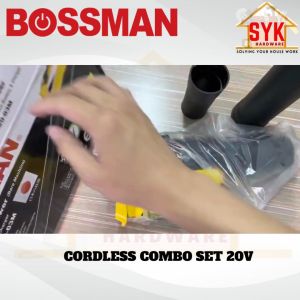 SYK Bossman BTB-20M BCB20-03M Combo Set 20V Cordless Gardening Tools Garden Blower Grass Trimmer Free Gift