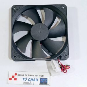 Quạt case 12Cm dày 2.5Cm - Điện áp DC 12V (Đầu cắm ATA 4 Pin)