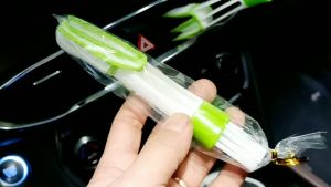 Chổi quét bụi 2 đầu đa năng vệ sinh cửa gió khe nhỏ ô tô quét sạch bàn phím máy tín. Loại tốt