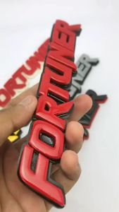 EMBLEM MOBIL FORTUNER VARIASI MOBIL TOYOTA DENGAN HURUF TIMBUL 3D BAHAN FIBERGLASS