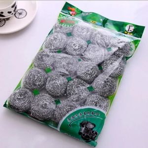 20 Pcs/bag Stainless Steel Cleaning Ball Kitchen Cleaning Brush Pot Brushing Dish Steel Ball