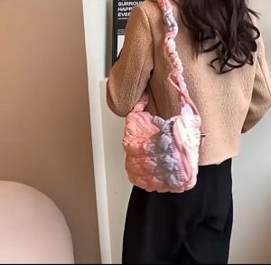 BBG-PTL01-02 กระเป๋าก้อนเมฆ ใบใหญ่ สะพายข้าง กระเป๋าแฟชั่น สไตล์เกาหลี