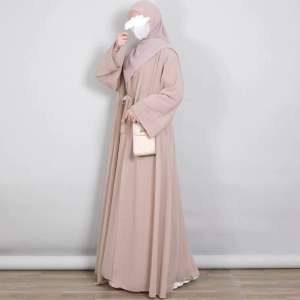 Salwa set 2in1 setelan pakaian muslim gamis dan outer/gamis abaya dapat 2 baju