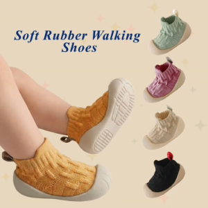 CleverMama Baby/ Toddlers Anti-slip Sock Shoes Soft Rubber Walking Shoes