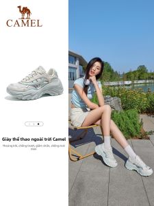CAMEL | Giày Nữ Đi Phượt Đế Dày Tăng Chiều Cao Chống Trơn Trượt