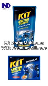 Kit Sabun-Shampoo Pembersih Kilap Cuci Motor & Mobil Plus Premium Silicone Pouch 200 ml & 15 ml Sachet