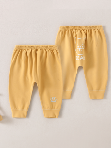 Cute Baby Boy Girl Big PP Pants Spring Autumn Cotton No-Closure Casual Long Trousers Toddler Underwear Soft Stretchy Kids Leggings