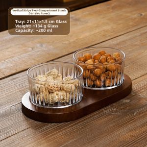 Luxurious Divided Fruit Tray Glass