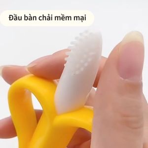 Đồ chơi gặm nướu Gặm Nướu Chuối Silicone Mềm Cho Bé | Không Độc Hại Có Thể Đun Sôi | Dành Cho Trẻ 6-12 Tháng Tuổi An Toàn Khi Mọc Răng