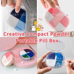 4 or 5 Compartments Premium Quality Portable Sealed Medicine Box Portable Mini Pill Storage Cases Plastic Pill box Penyimpan Pil Mini便携式密封迷你药丸存储盒