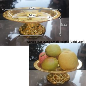 Acrylic Fruit Tray Candy Nut Bowl with Stand Base Chinese Style Lotus Shape Red Color Vintage Retro Home Use Serving Plate